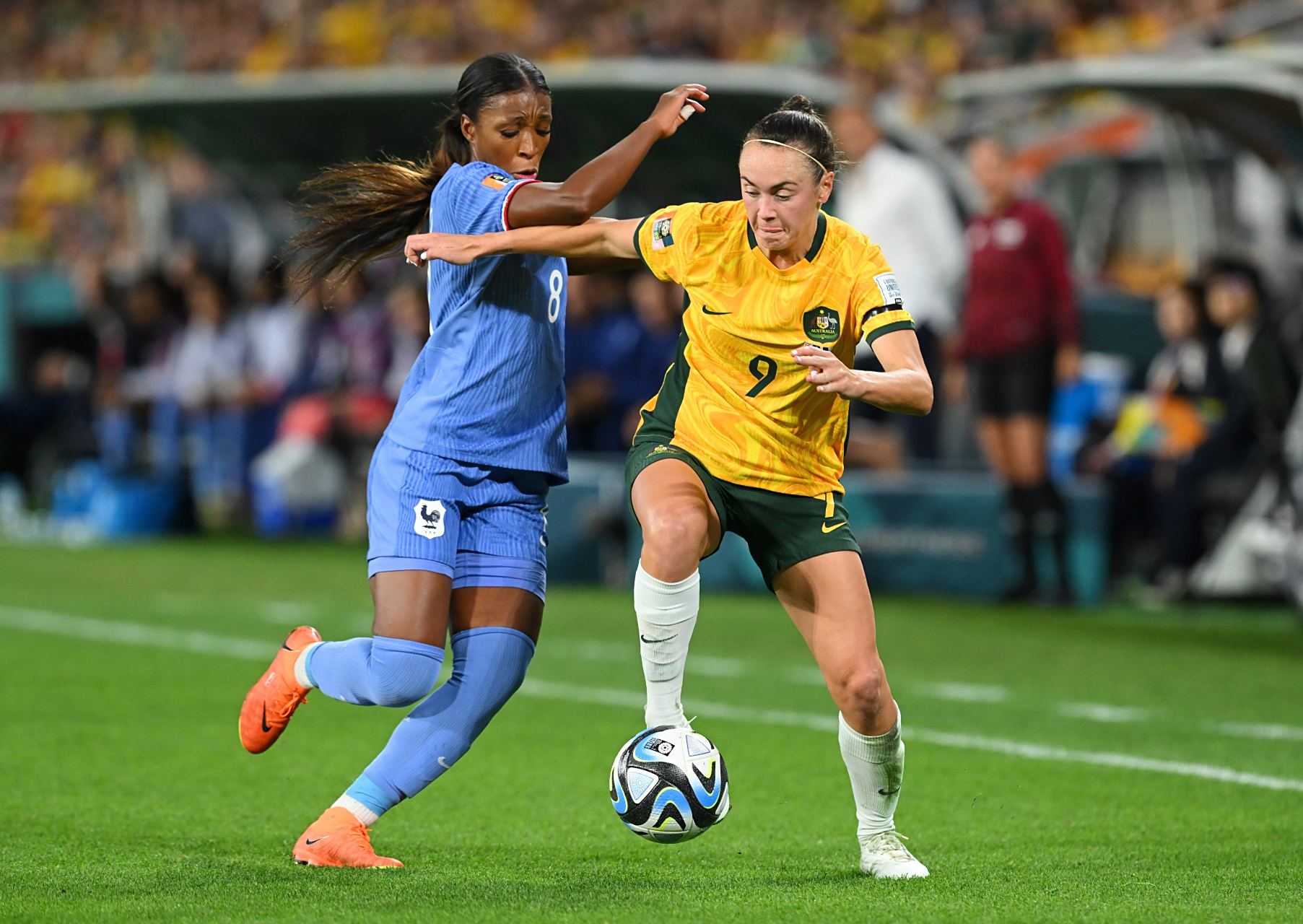 澳大利亚队在女足比赛中大获全胜